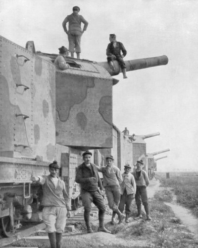 Bateria pociągów pancernych, 1918 autorstwa Unbekannt