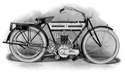 Wczesny motocykl Triumph, 1911-1912 autorstwa Unbekannt