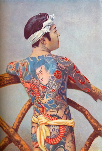 Misternie wytatuowany Japończyk, 1902 autorstwa Unbekannt