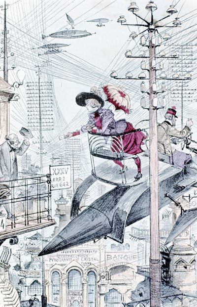 Wyobrażenie o świecie takim, jaki byłby w 1953, 1883 autorstwa Unbekannt