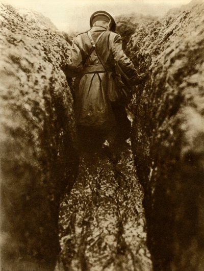 Oficer w okopach, Francja, I wojna światowa, 1916, 1935. autorstwa Unbekannt