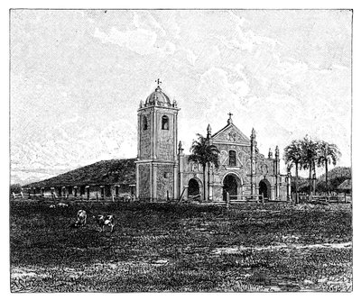 Stary kościół jezuitów, Pirayu, Paragwaj, 1895 autorstwa Unbekannt