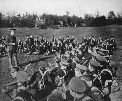 Wykład plenerowy w Parkach, Oksford, 1915 autorstwa Unbekannt