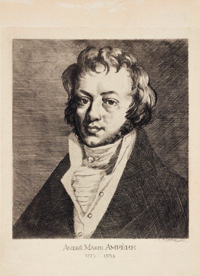 Andre-Marie Ampere, francuski fizyk i matematyk, ok. 1820 autorstwa Unbekannt