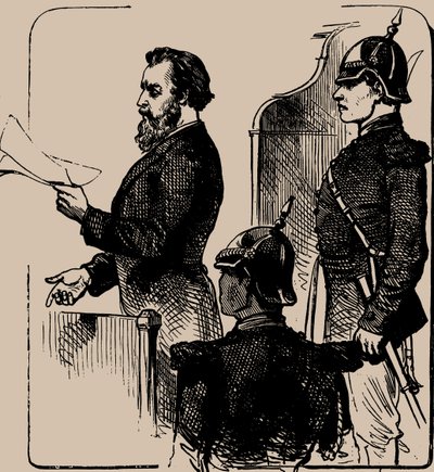 Andriej Żelabow przed sądem, 1881 r. autorstwa Unbekannt