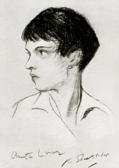 Anita Loos 1888-1981, amerykańska scenarzystka, dramaturg i pisarka, początek XX wieku autorstwa Unbekannt