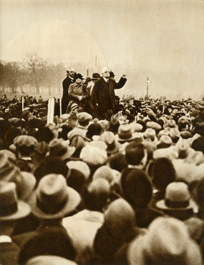 Demonstracja antyrządowa, Hyde Park, Londyn, 6 lutego 1933, 1935.i autorstwa Unbekannt