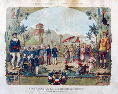 Apoteoza podboju Tonkina, ok. 1885 r. autorstwa Unbekannt