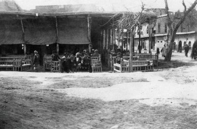 Arabska kawiarnia, Bagdad, Mezopotamia, I wojna światowa, 1918 r. autorstwa Unbekannt