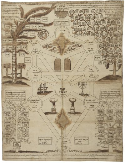 Drzewo kabalistyczne Arbor Cabalistica, ok. 1625 autorstwa Unbekannt