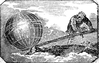 Archimedes c287-212 pne, starożytny grecki matematyk i wynalazca, 1824 autorstwa Unbekannt