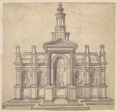 Tabernakulum w kształcie architektonicznym ze św. 1530-49. autorstwa Unbekannt
