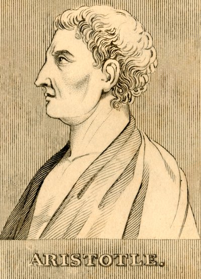 Arystoteles, 384-322 pne, 1830. autorstwa Unbekannt