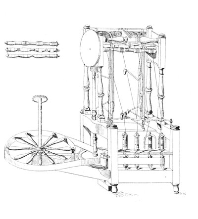 Arkwrights Spinning Jenny, 1769, 1769, 1904 autorstwa Unbekannt