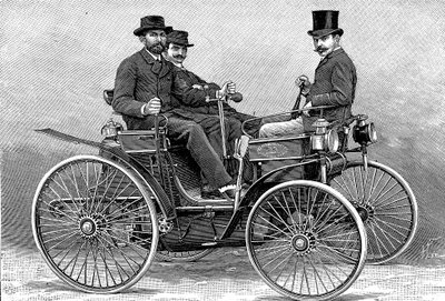 Pierwszy samochód Armanda Peugotsa, 1890 autorstwa Unbekannt
