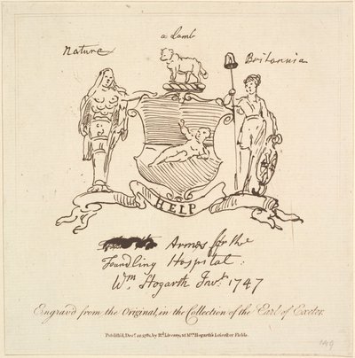 Broń dla szpitala Foundling, 22 grudnia 1781. autorstwa Unbekannt