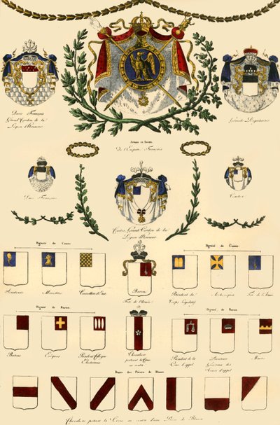 Ramiona Cesarstwa Francuskiego i szlachty cesarskiej, 1806, 1921. autorstwa Unbekannt