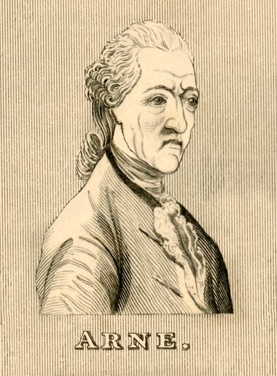 Arne, 1710-1778, 1830. autorstwa Unbekannt