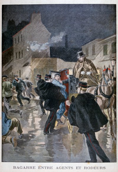 Aresztowany przez policję, Paryż, 1900 autorstwa Unbekannt