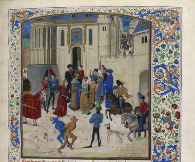 Przybycie Isabeau de Bavaria do Paryża, ok. 1470-1475. autorstwa Unbekannt