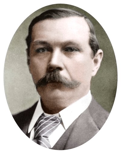 Arthur Conan Doyle, szkocki pisarz, ok. 1900 autorstwa Unbekannt