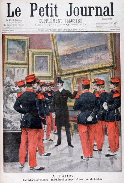 Szkolenie artystyczne żołnierzy francuskich w Salonie, Paryż, 1902 autorstwa Unbekannt