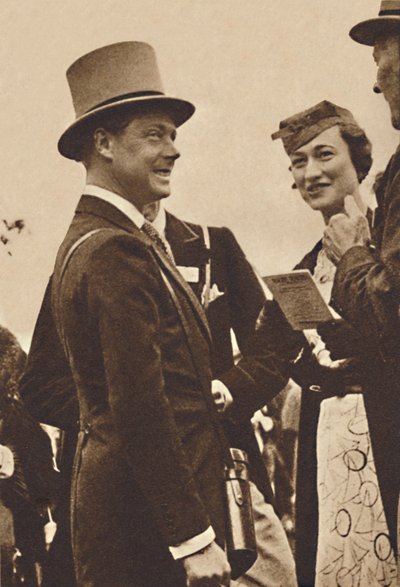 Ascot, czerwiec 1935 - Król Edward, następnie książę Walii, z panią Simpson, 1937 autorstwa Unbekannt