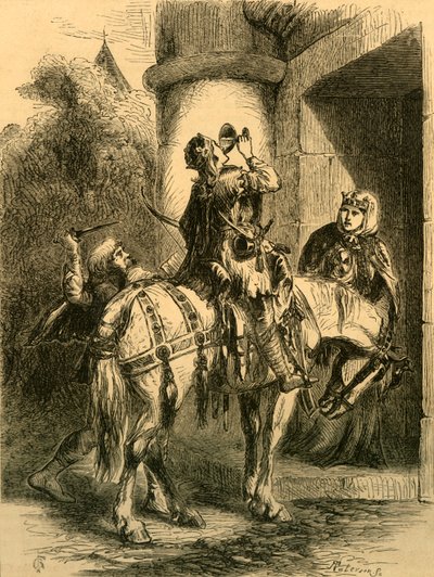 Zabójstwo Edwarda Męczennika, ok. 1890 r. autorstwa Unbekannt