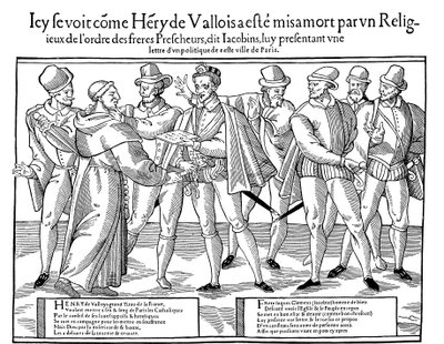 Zabójstwo Henryka III, króla Francji, 1589 1589-1590 autorstwa Unbekannt