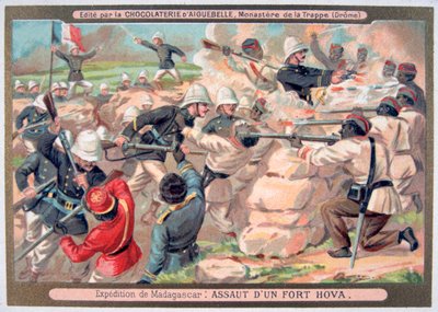 Napaść na fort Hova, Madagaskar, 1883-1896 autorstwa Unbekannt