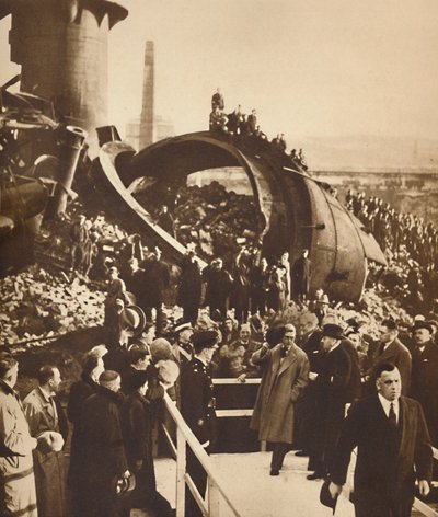 W opuszczonej hucie stali, Południowa Walia, 1936 1937 autorstwa Unbekannt