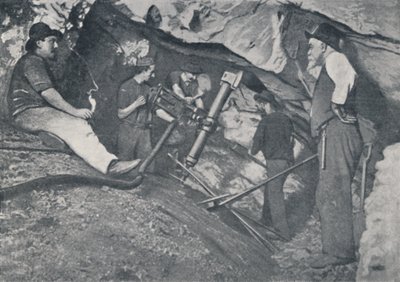 Przy pracy w wiktoriańskiej kopalni złota, 1923. autorstwa Unbekannt