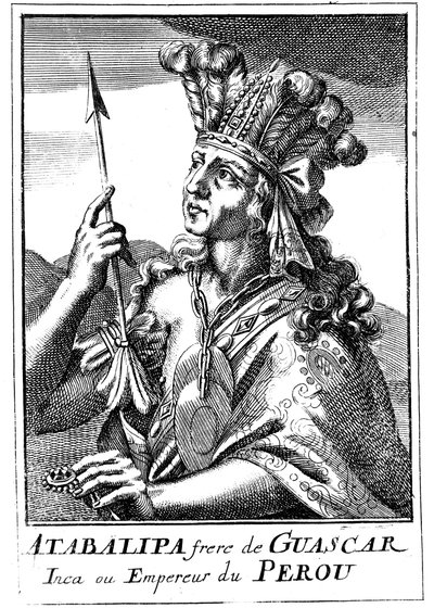 Atahualpa d1553, ostatni cesarz Inków Peru, 1686 autorstwa Unbekannt