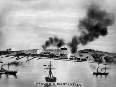 Atak Manzanillo, 1873, 1920 autorstwa Unbekannt