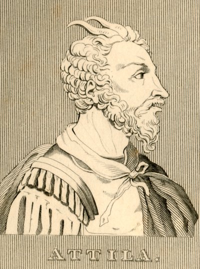 Attyla, c406-453, 1830. autorstwa Unbekannt