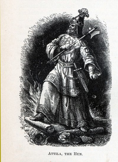 Hun Attyla, 1882 r autorstwa Unbekannt