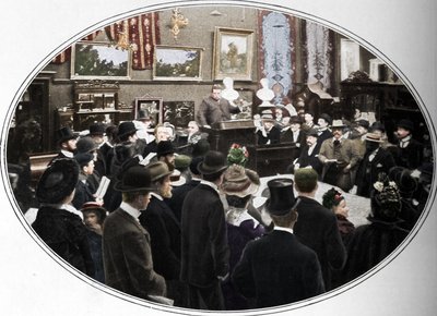 Aukcja w toku u licytatorów Phillips, Londyn, c1901 1901 autorstwa Unbekannt