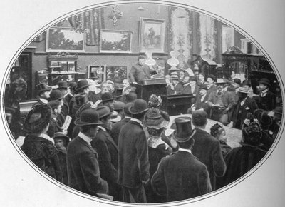 Aukcja w toku u licytatorów Phillips, Londyn, c1901 1901 autorstwa Unbekannt