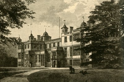 Audley End, Front Zachodni, 1898. autorstwa Unbekannt