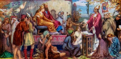 Augustyn Głoszenie do Ethelberta i Berty, 1925 autorstwa Unbekannt