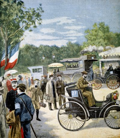 Próba niezawodności samochodów między Paryżem a Rouen, sponsorowana przez Le Petit Journal, 1894 autorstwa Unbekannt