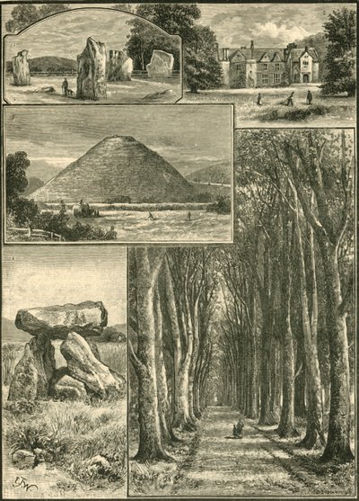 Avebury. Littlecote. Silbury. Jaskinia diabłów. Wielka Aleja., 1898. autorstwa Unbekannt