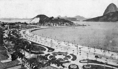 Avenida Beira-Mar, Botafogo, Rio de Janeiro, początek XX wieku autorstwa Unbekannt