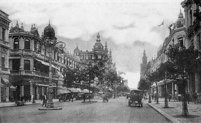 Avenida Rio Branco, Rio de Janeiro, Brazylia, początek XX wieku autorstwa Unbekannt