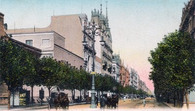 Avenida de Mayo, Buenos Aires, Argentyna, początek XX wieku autorstwa Unbekannt
