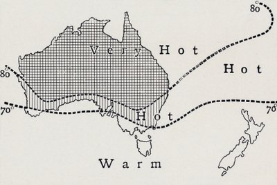 Średnia temperatura w styczniu, 1923. autorstwa Unbekannt