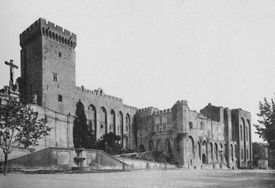 Awinion - Pałac Papieży, ok. 1925 autorstwa Unbekannt