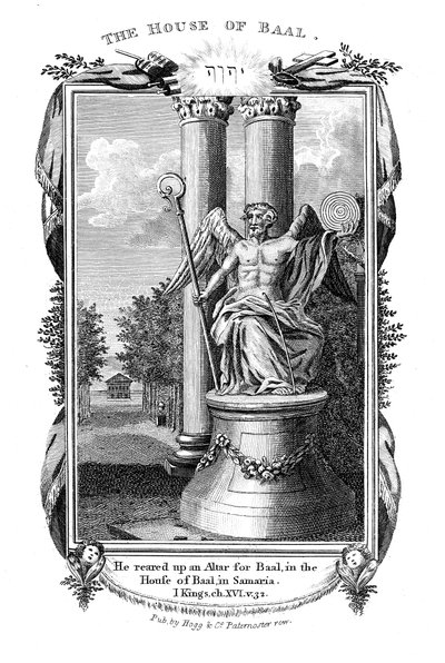 Baal, główny bóg Kananejczyków, 1804 autorstwa Unbekannt