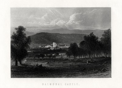 Zamek Balmoral, Szkocja, 1883 r. autorstwa Unbekannt