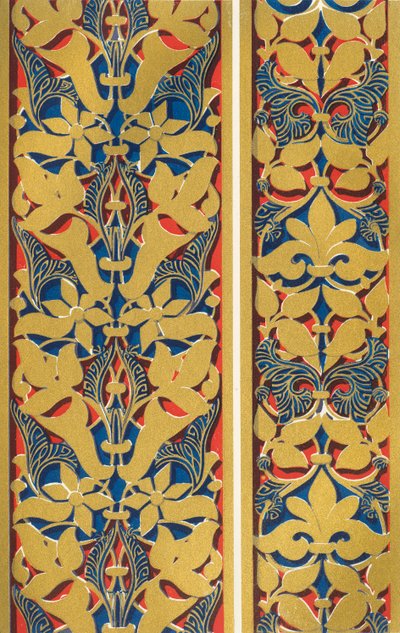 Opaski, bok łuków, Court of the Lions, 1907. autorstwa Unbekannt